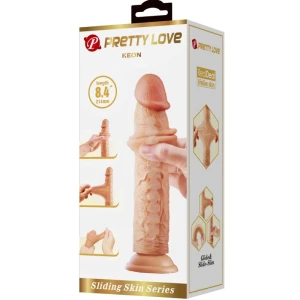 PRETTY LOVE - KEON REALISTYCZNY DILDO 21 CM MIÄSO